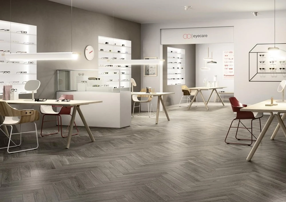 Gresie exterior / interior portelanata gri 10x70 cm, Marazzi Treverkcharme Grey