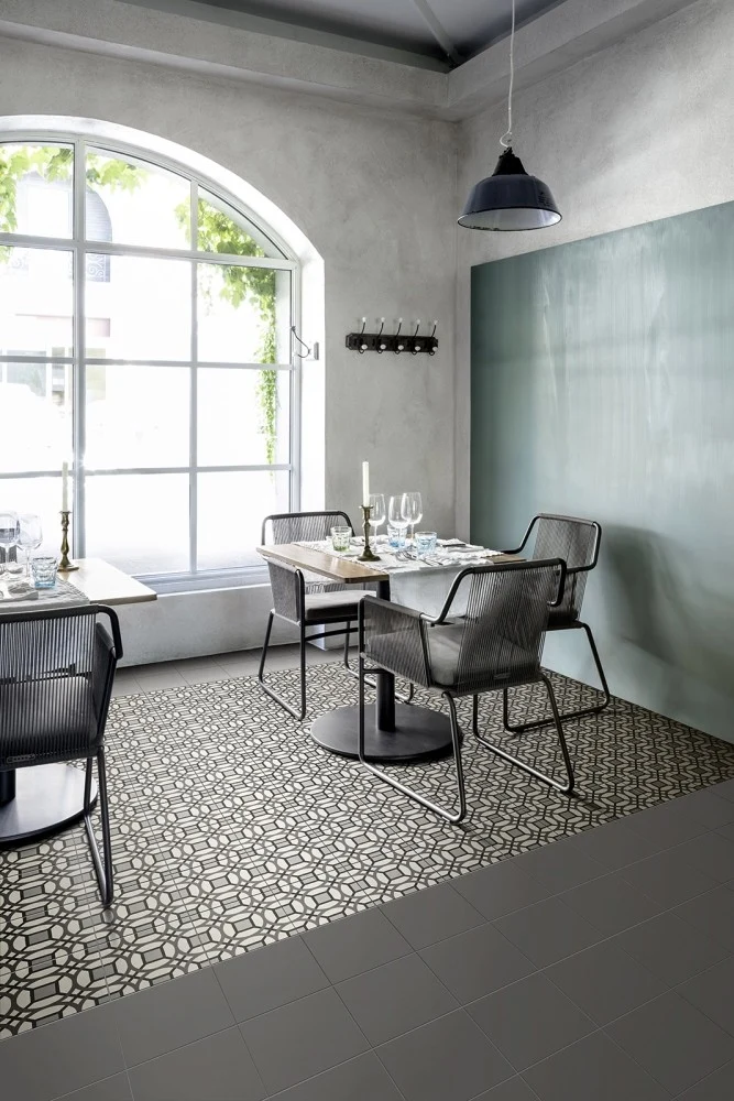 Gresie exterior / interior portelanata gri 20x20 cm, Marazzi D_Segni Shadow