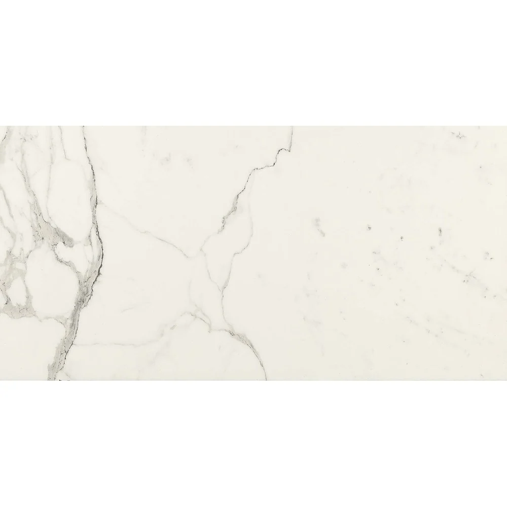 Gresie exterior / interior portelanata rectificata alba 60x120 cm, Marazzi Allmarble Statuario Silk