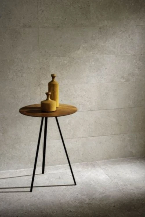 Gresie exterior / interior portelanata rectificata alba 75x75 cm, Marazzi Mystone Gris Fleury Bianco