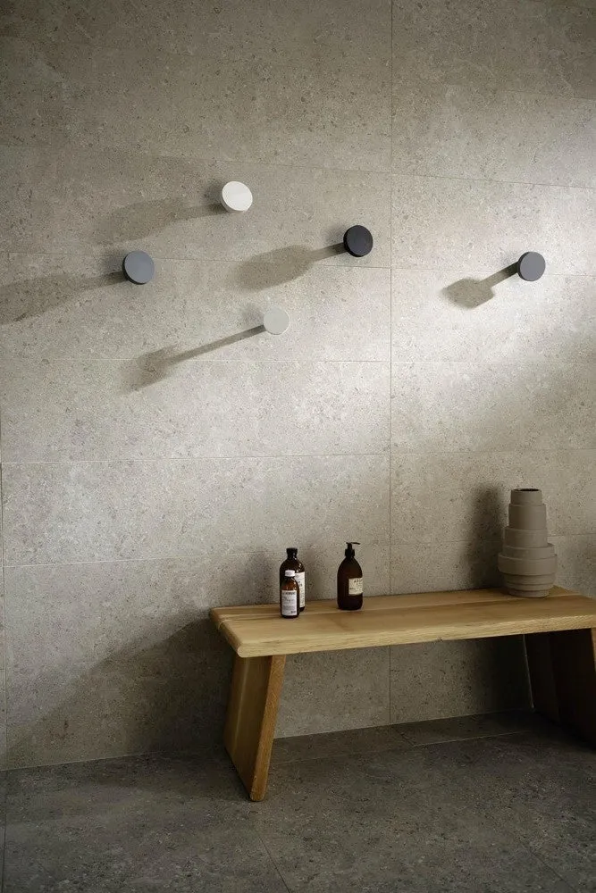 Gresie exterior / interior portelanata rectificata alba 30x120 cm, Marazzi Mystone Gris Fleury Bianco