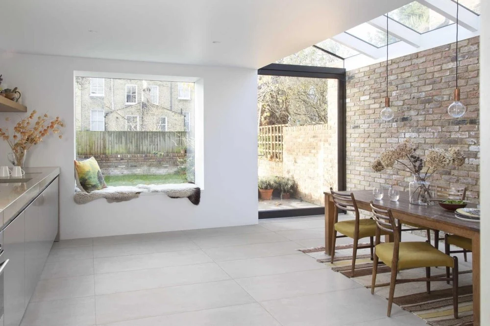 Gresie exterior / interior portelanata rectificata alba 60x120 cm, Marazzi Appeal White