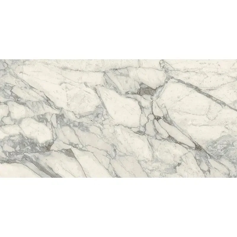 Gresie exterior / interior portelanata rectificata alba 75x150 cm, Marazzi Allmarble Calacatta Extra