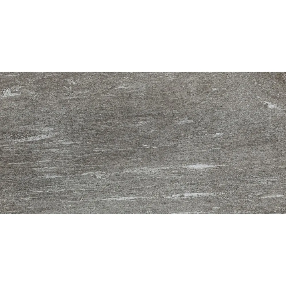 Gresie exterior / interior portelanata rectificata antracit 30x120 cm, Marazzi Pietra di Vals Antracite