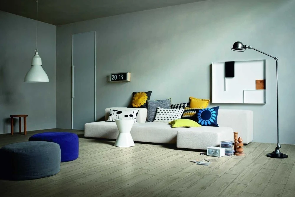 Gresie exterior / interior portelanata rectificata bej 30x120 cm, Marazzi Treverkhome Acero