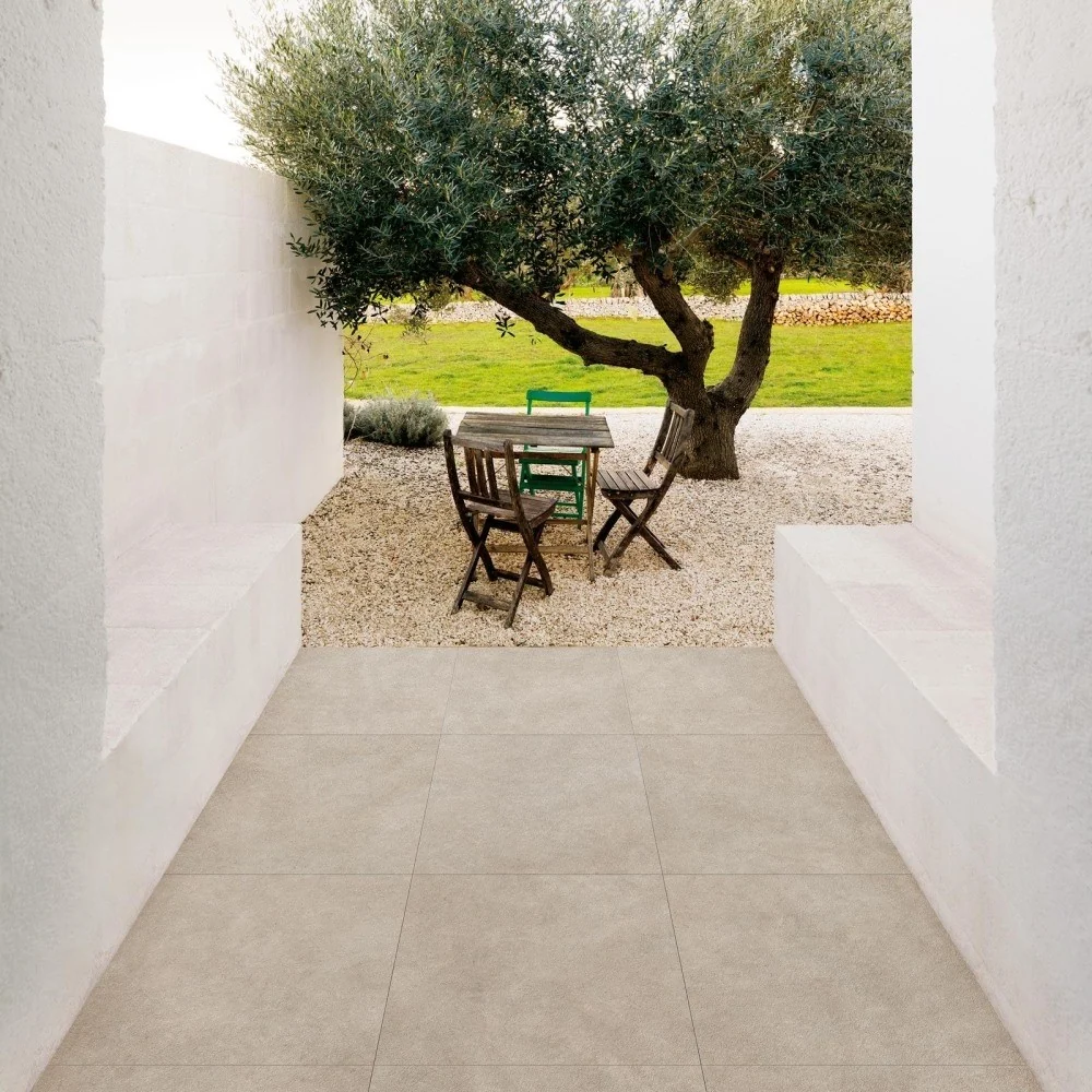 Gresie exterior / interior portelanata rectificata bej 75x75 cm, Marazzi Terratech Canella