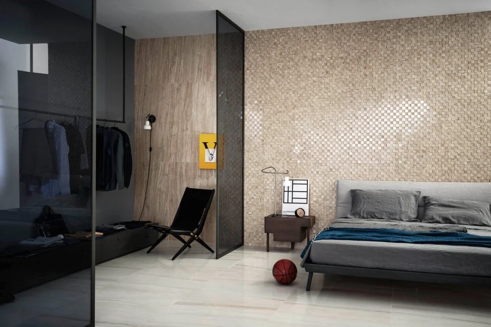 Gresie exterior / interior portelanata rectificata bej 60x60 cm, Marazzi Allmarble Lasa Lux