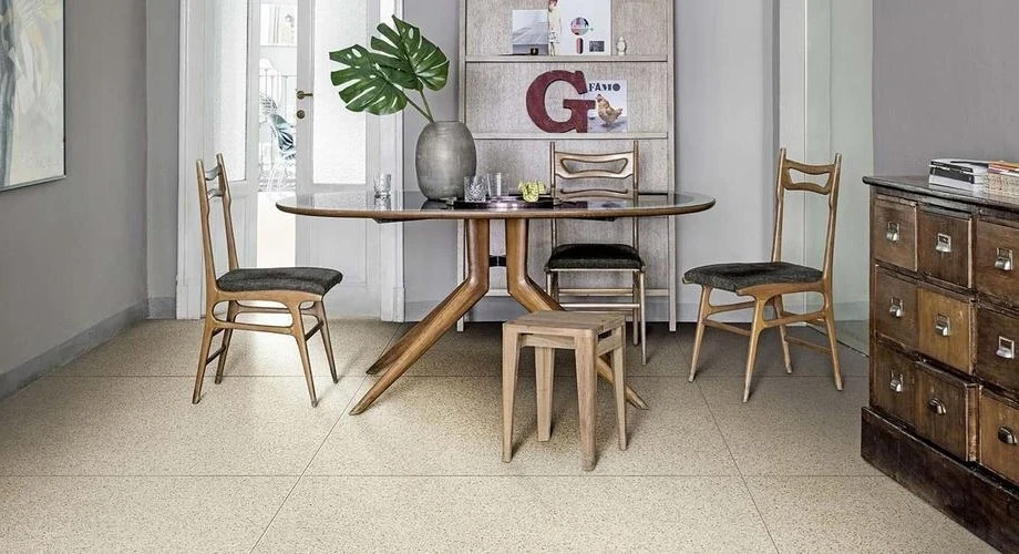 Gresie exterior / interior portelanata rectificata bej 120x120 cm, Marazzi Pinch Beige