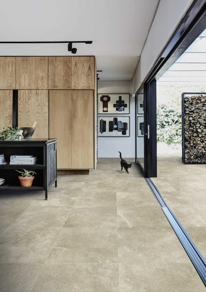 Gresie exterior / interior portelanata rectificata bej 30x60 cm, Marazzi Stream Beige