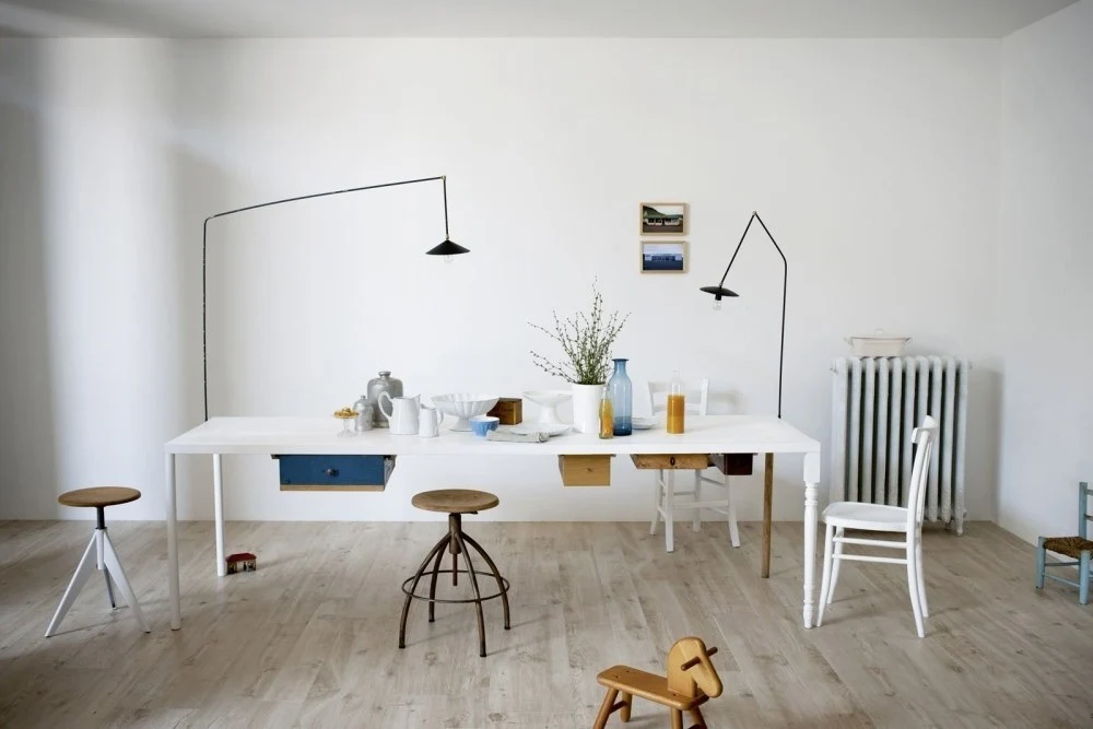 Gresie exterior / interior portelanata rectificata crem 30x120 cm, Marazzi Treverkhome Betulla