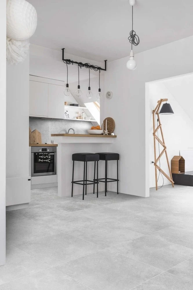 Gresie exterior / interior portelanata rectificata gri 60x60 cm, Marazzi Stream Grey