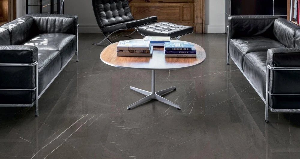 Gresie exterior / interior portelanata rectificata gri 60x120 cm, Marazzi Allmarble Imperiale