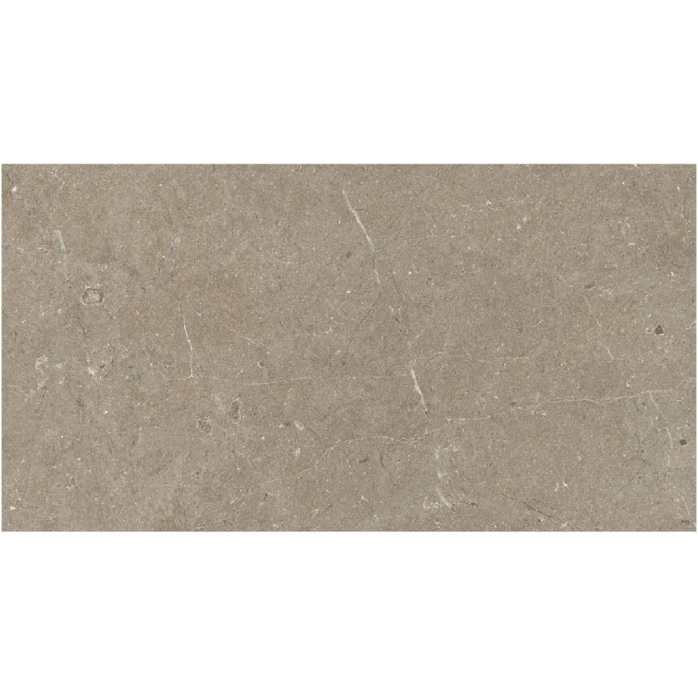Gresie exterior / interior portelanata rectificata gri 75x150 cm, Marazzi Mystone Limestone Taupe Velvet