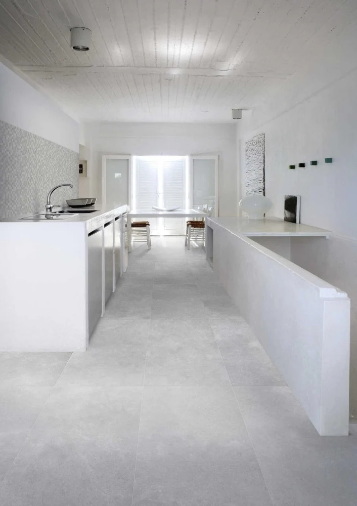 Gresie exterior / interior portelanata rectificata gri 30x60 cm, Marazzi Stream Grey