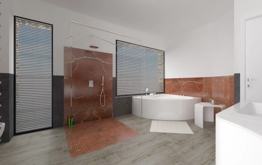 Gresie exterior / interior portelanata rectificata gri 20x120 cm, Marazzi Treverkhome Frassino