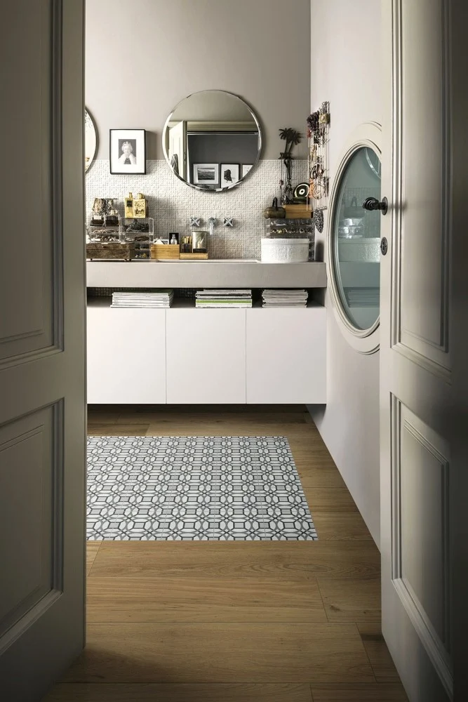 Gresie exterior / interior portelanata rectificata maro 20x120 cm, Marazzi Treverklife Walnut