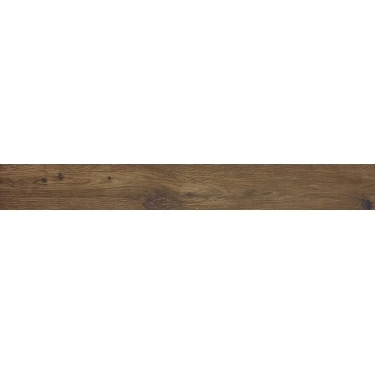 Gresie exterior / interior portelanata rectificata maro 15x120 cm, Marazzi Treverkhome Castagno