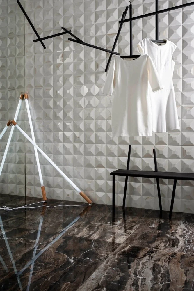 Gresie exterior / interior portelanata rectificata maro 60x60 cm, Marazzi Allmarble Frappuccino Lux