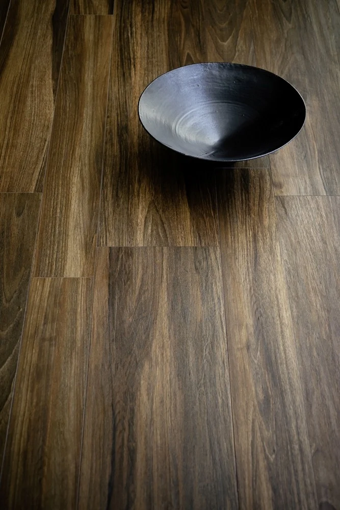 Gresie exterior / interior portelanata rectificata maro 15x120 cm, Marazzi Treverkchic Noce Italiano