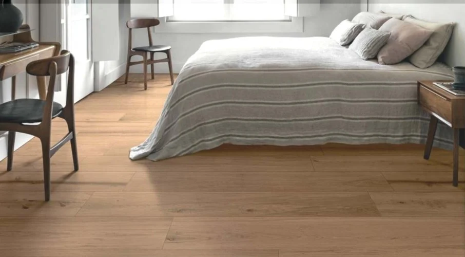 Gresie exterior / interior portelanata rectificata maro 20x120 cm, Marazzi Treverklife Cherry