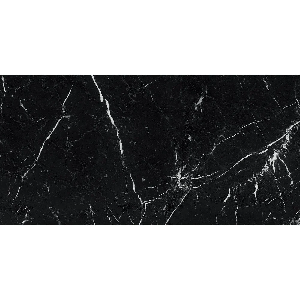 Gresie exterior / interior portelanata rectificata neagra 60x120 cm, Marazzi Allmarble Elegant Black