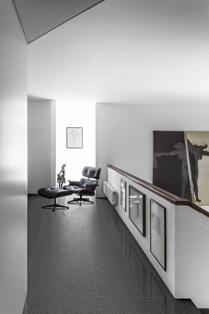 Gresie exterior / interior portelanata rectificata neagra 60x120 cm, Marazzi Pinch Black