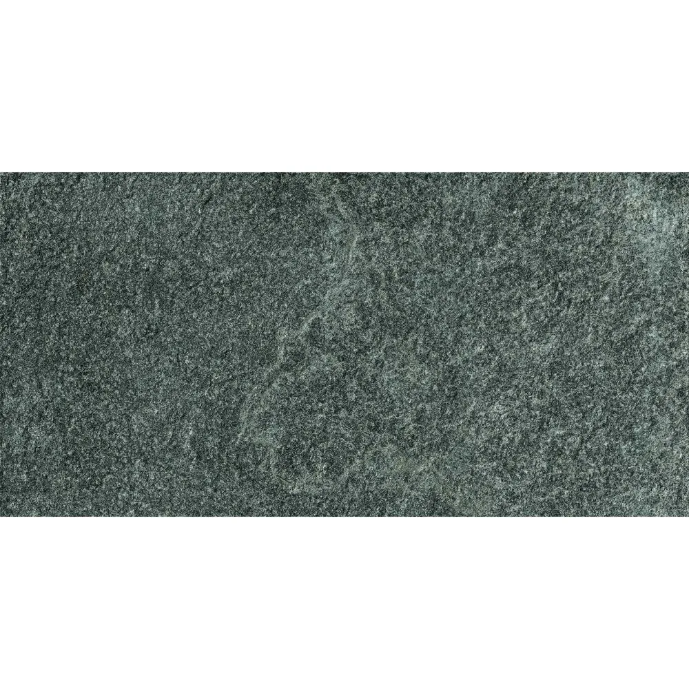 Gresie exterior portelanata rectificata antracit 30x60 cm, Marazzi Rocking Strutturato Anthracite