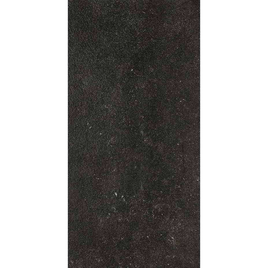 Gresie exterior portelanata rectificata antracit 60x120 cm, Marazzi Mystone Bluestone Antracite Strutturato