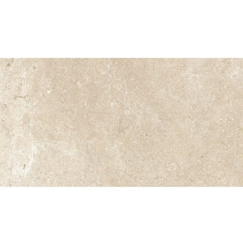 Gresie exterior portelanata rectificata bej 60x120 cm, Marazzi Mystone Limestone20 Sand