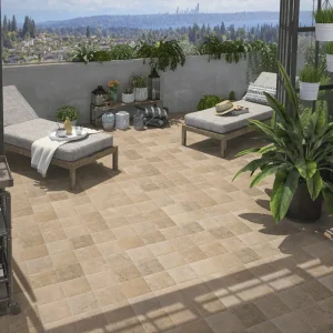 Gresie faianta Mainzu Bali Stones Sand Stone 20x20 cm
