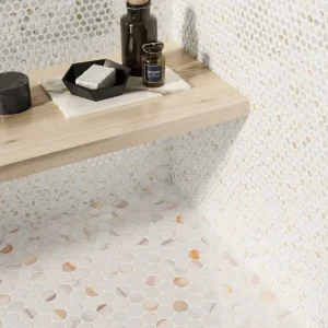 Gresie faianta Realonda Penny Glossy Calacatta Gold 30.9x30.9 cm
