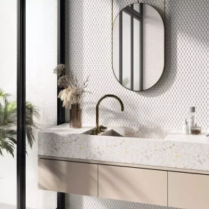 Gresie faianta Realonda Penny Glossy Dakhala White 30.9x30.9 cm
