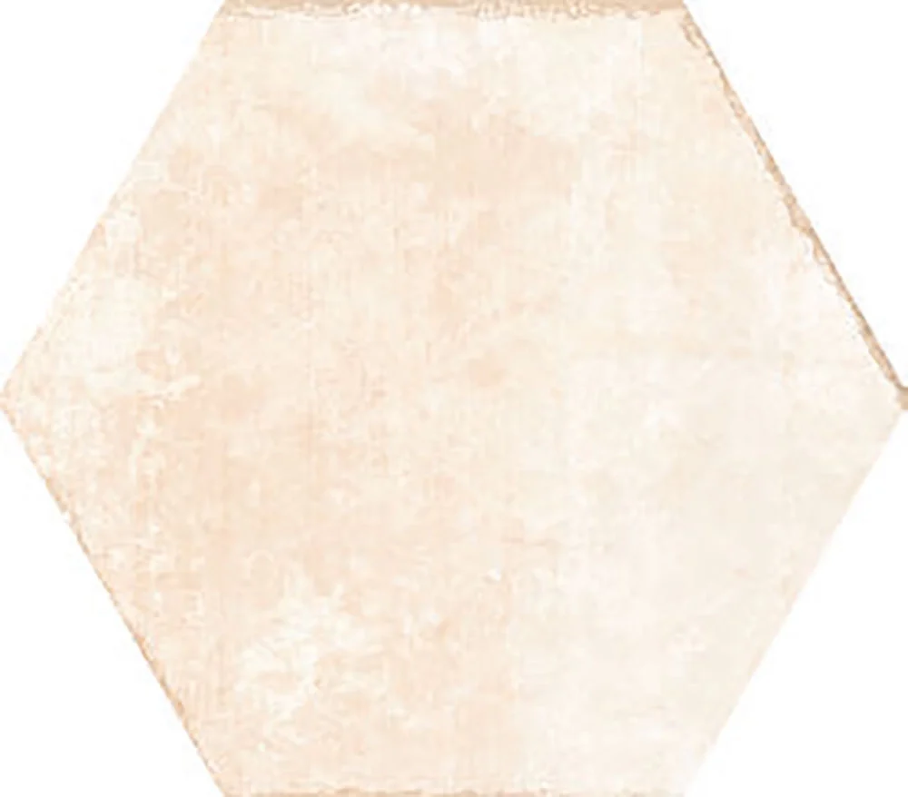 Gresie Faianta Ribesalbes Apollo 13 Hex Beige Mat 23x27 cm