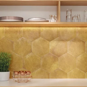 Gresie Faianta Ribesalbes Apollo 13 Hex Mustard Mat 23x27 cm