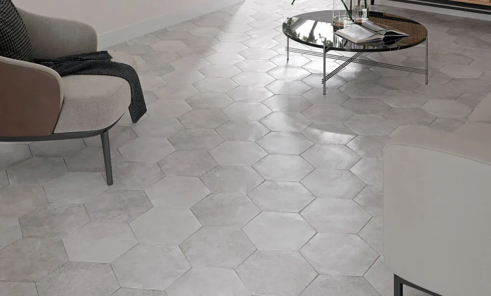 Gresie Faianta Ribesalbes Apollo 13 Hex White Mat 23x27 cm