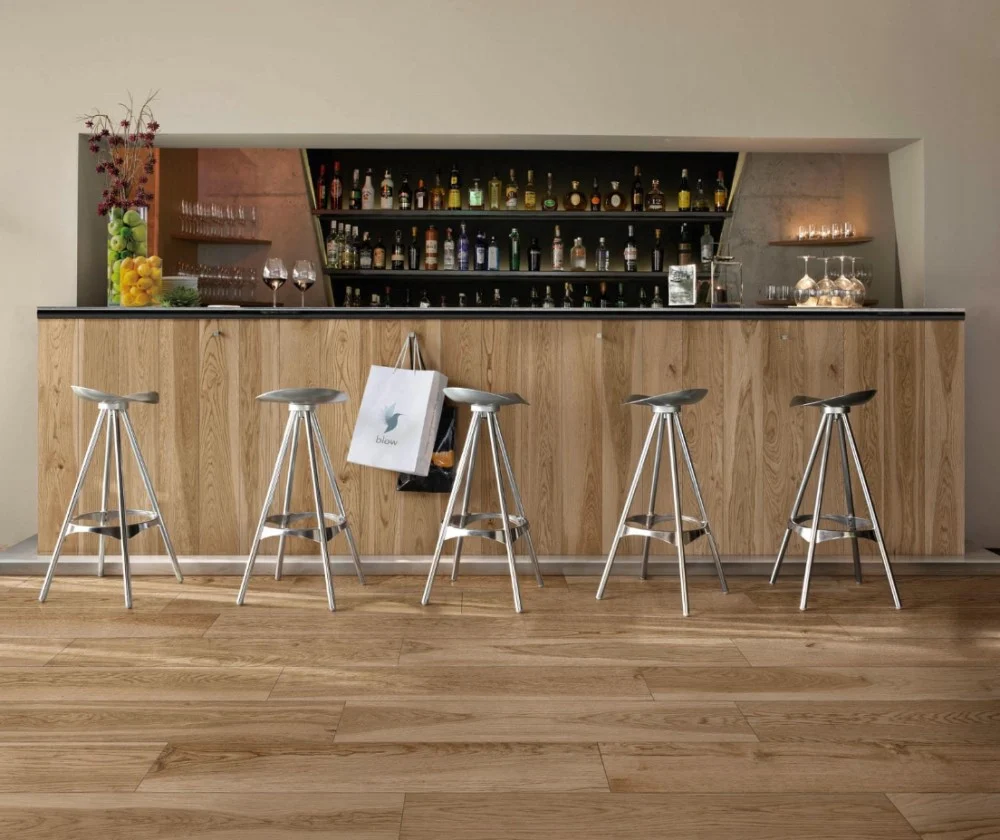 Gresie interior bej 20x120 cm, Marazzi Treverkmore Oak