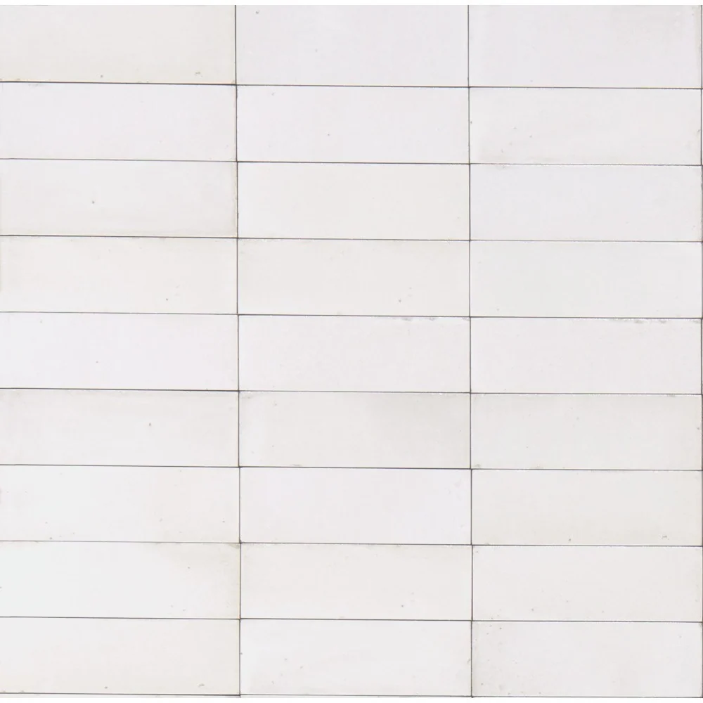 Gresie interior portelanata alba 5x15 cm, Marazzi Rice Bianco Lux