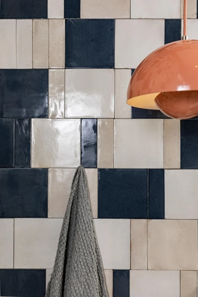 Gresie interior portelanata alba 5x15 cm, Marazzi Rice Bianco Lux