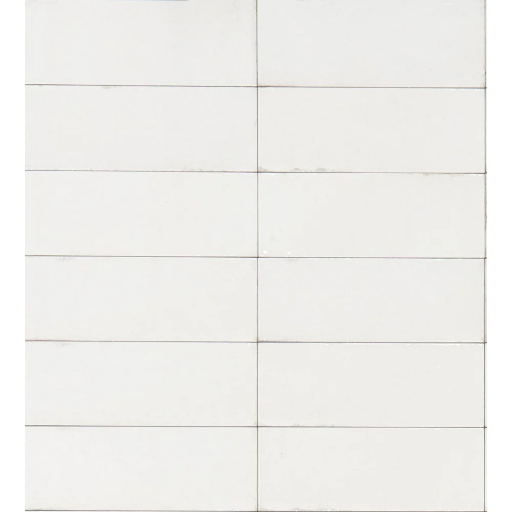 Gresie interior portelanata alba 7.5x20 cm, Marazzi Rice Bianco Lux