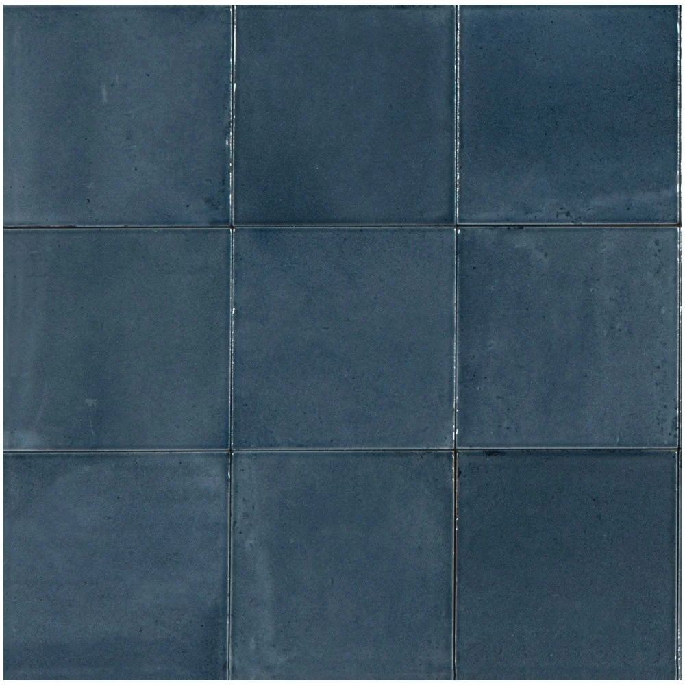 Gresie interior portelanata albastra 15x15 cm, Marazzi Rice Blu Lux
