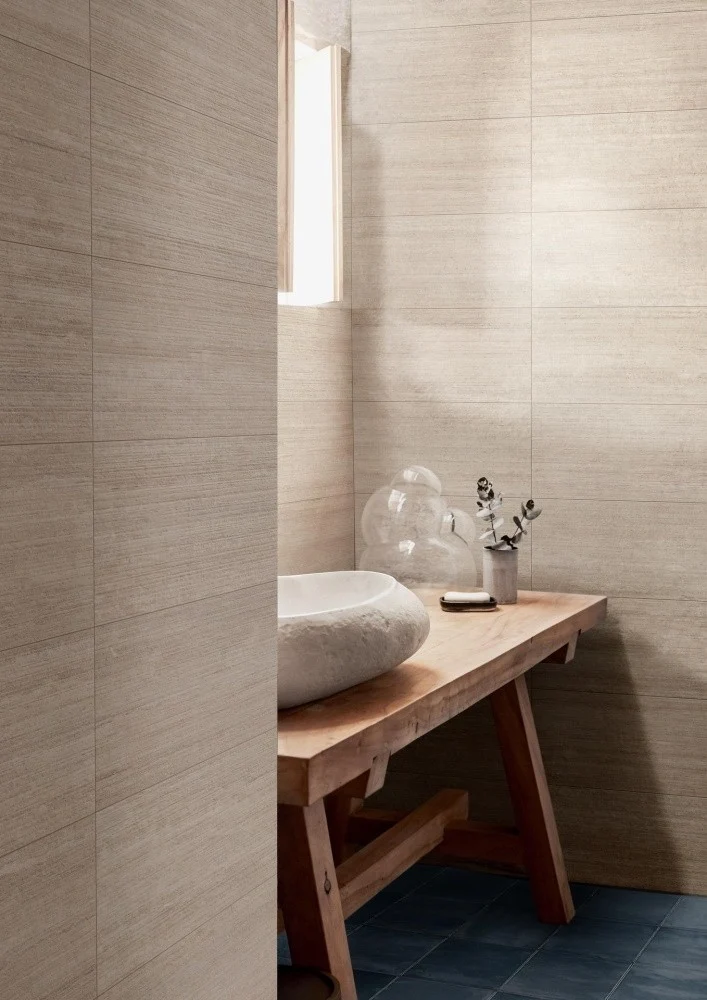 Gresie interior portelanata albastra 15x15 cm, Marazzi Rice Blu Lux