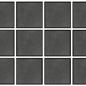 Gresie interior portelanata antracit 10x10 cm, Marazzi Stonework Modul Indoor Anthracite P.C.