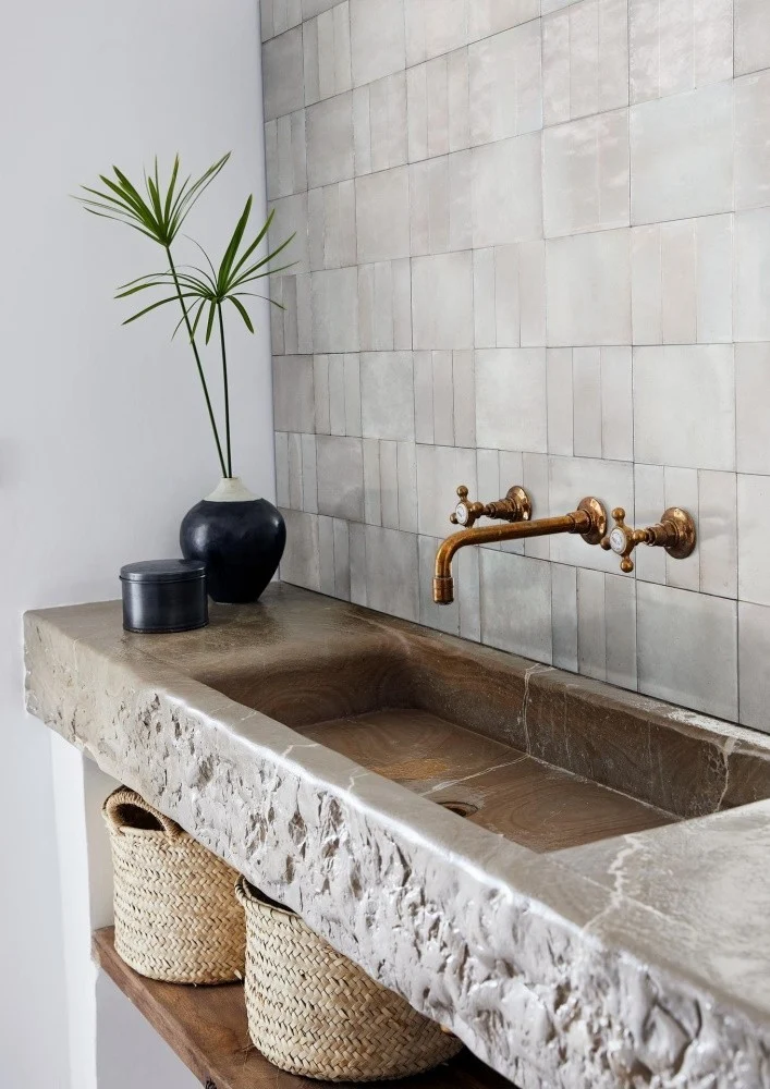 Gresie interior portelanata bej 15x15 cm, Marazzi Rice Natural Lux