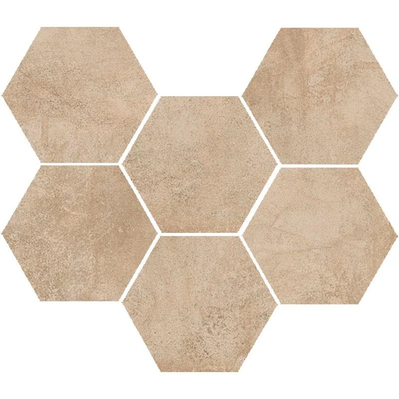 Gresie interior portelanata bej 21x18.2 cm, Marazzi Clays Sand
