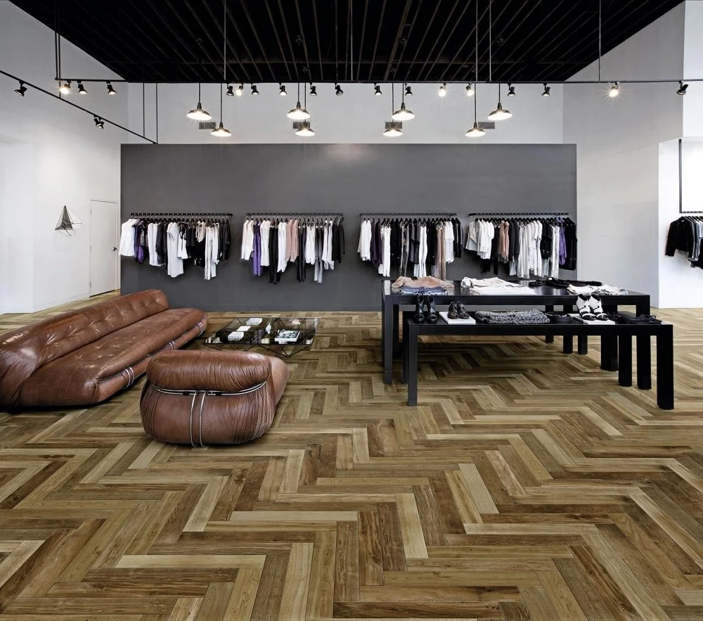 Gresie interior portelanata maro 10x70 cm, Marazzi Treverkfusion Brown