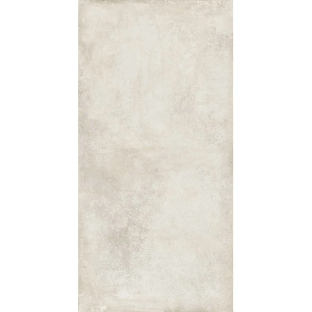 Gresie interior portelanata rectificata alba 60x120 cm, Marazzi Clays Cotton