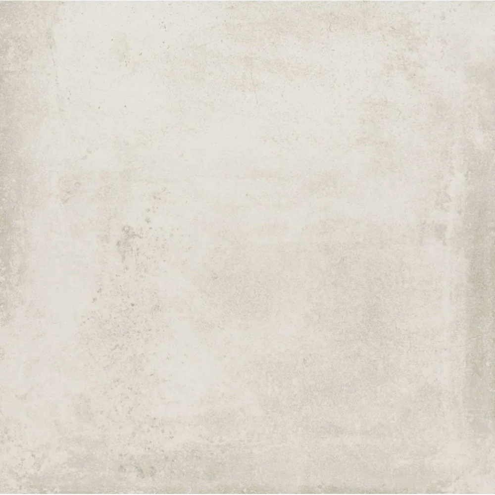 Gresie interior portelanata rectificata alba 60x60 cm, Marazzi Clays Cotton
