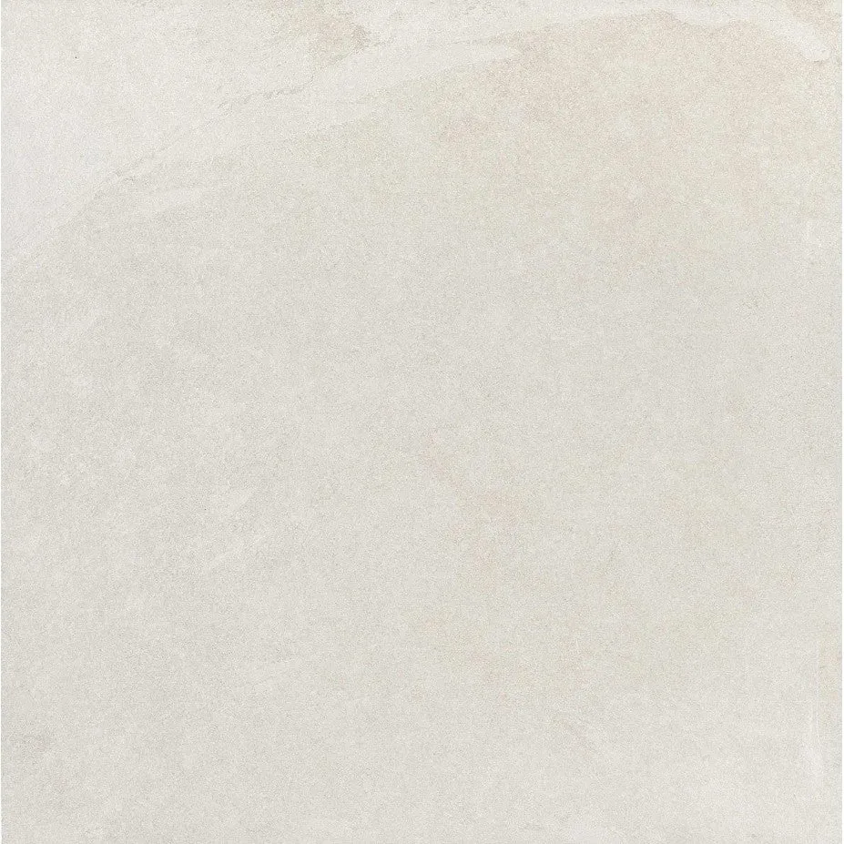 Gresie interior portelanata rectificata alba 60x60 cm, Marazzi Mystone Ardesia Bianco