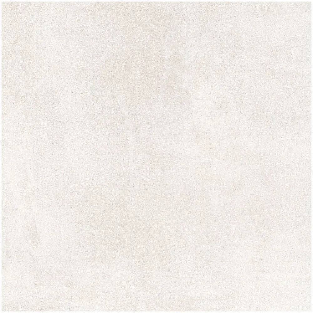 Gresie interior portelanata rectificata alba 60x60 cm, Marazzi Cementum Ash