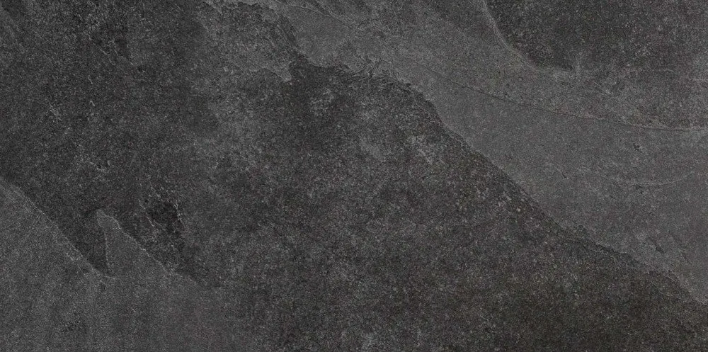 Gresie interior portelanata rectificata antracit 30x60 cm, Marazzi Mystone Ardesia Antracite